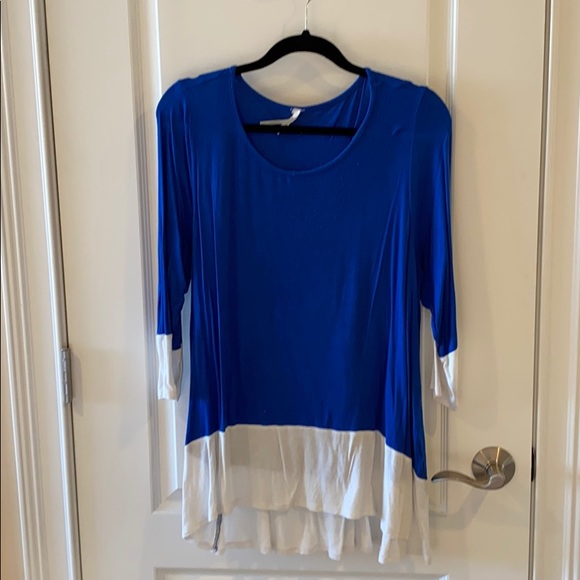 Tops - Blue and White Tunic
